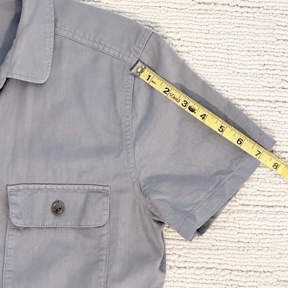 OUTERKNOWN S.E.A. Women’s S Dark Grey Utility Jumpsuit Short Sleeve Linen Blend - Picture 9 of 16